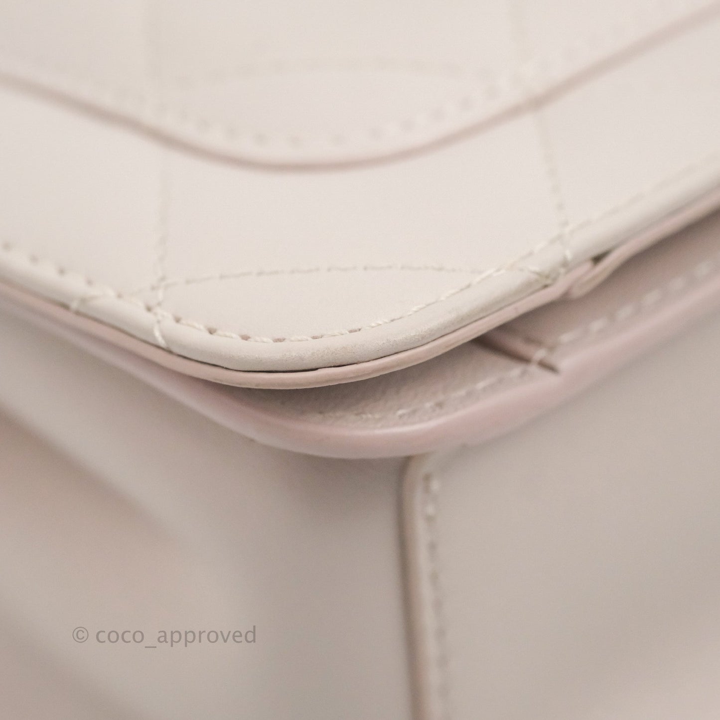 Chanel Small Coco Lady Quilted Flap Bag With Top Handle Light Pink Calfskin Gold Hardware