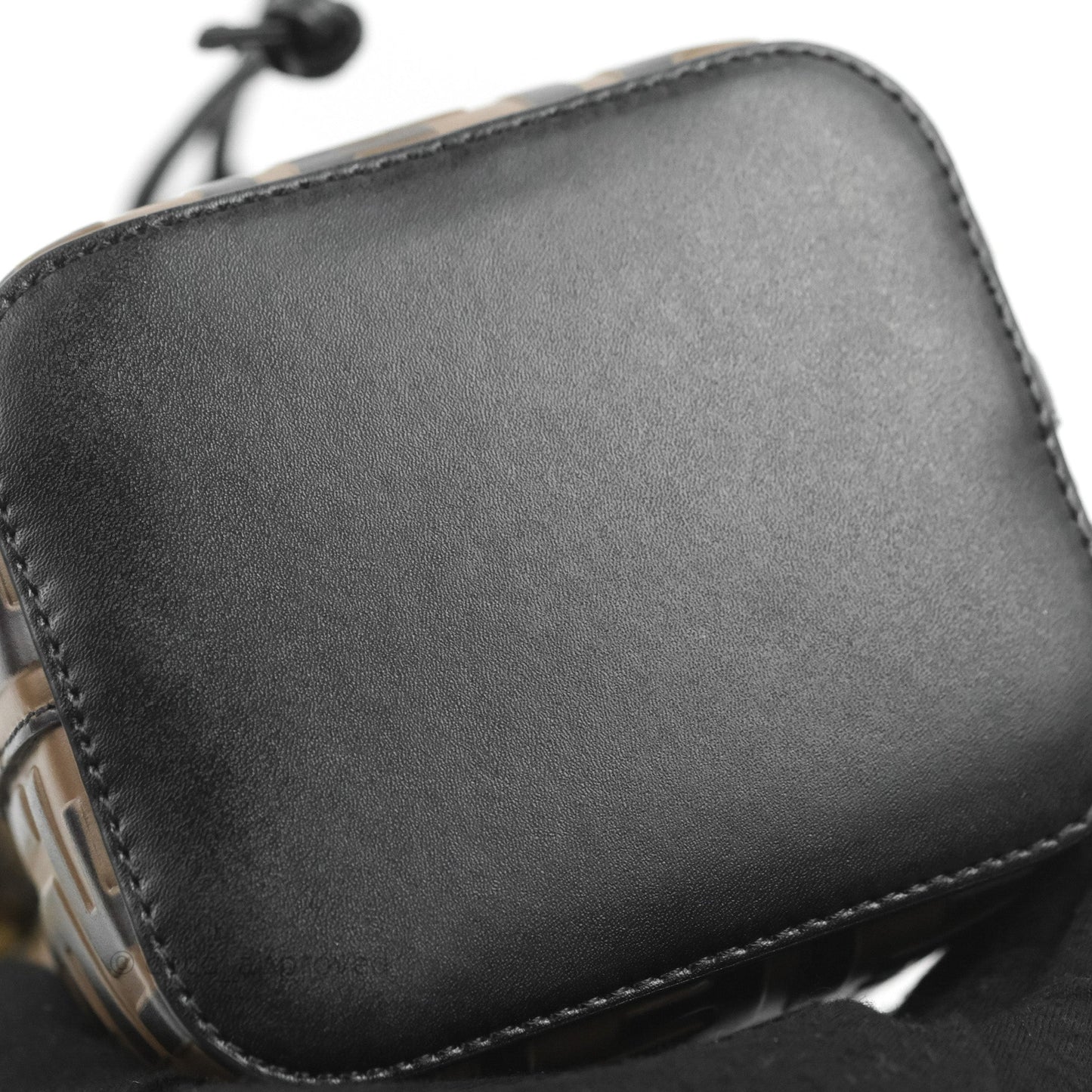 Fendi Mini Mon Tresor Bucket Bag FF Motif Brown
