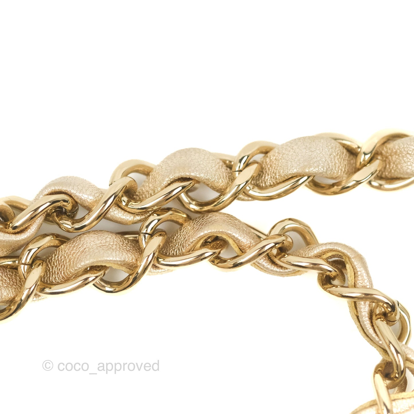 Chanel Quilted Mini Square Iridescent Gold Lambskin Gold Hardware 21P