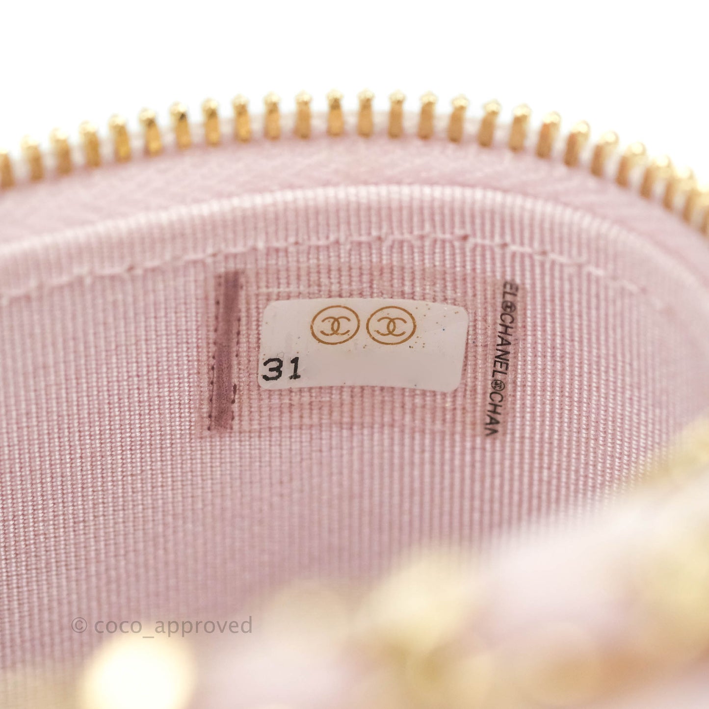 Chanel Classic Mini Vanity With Chain Pink Caviar Gold Hardware