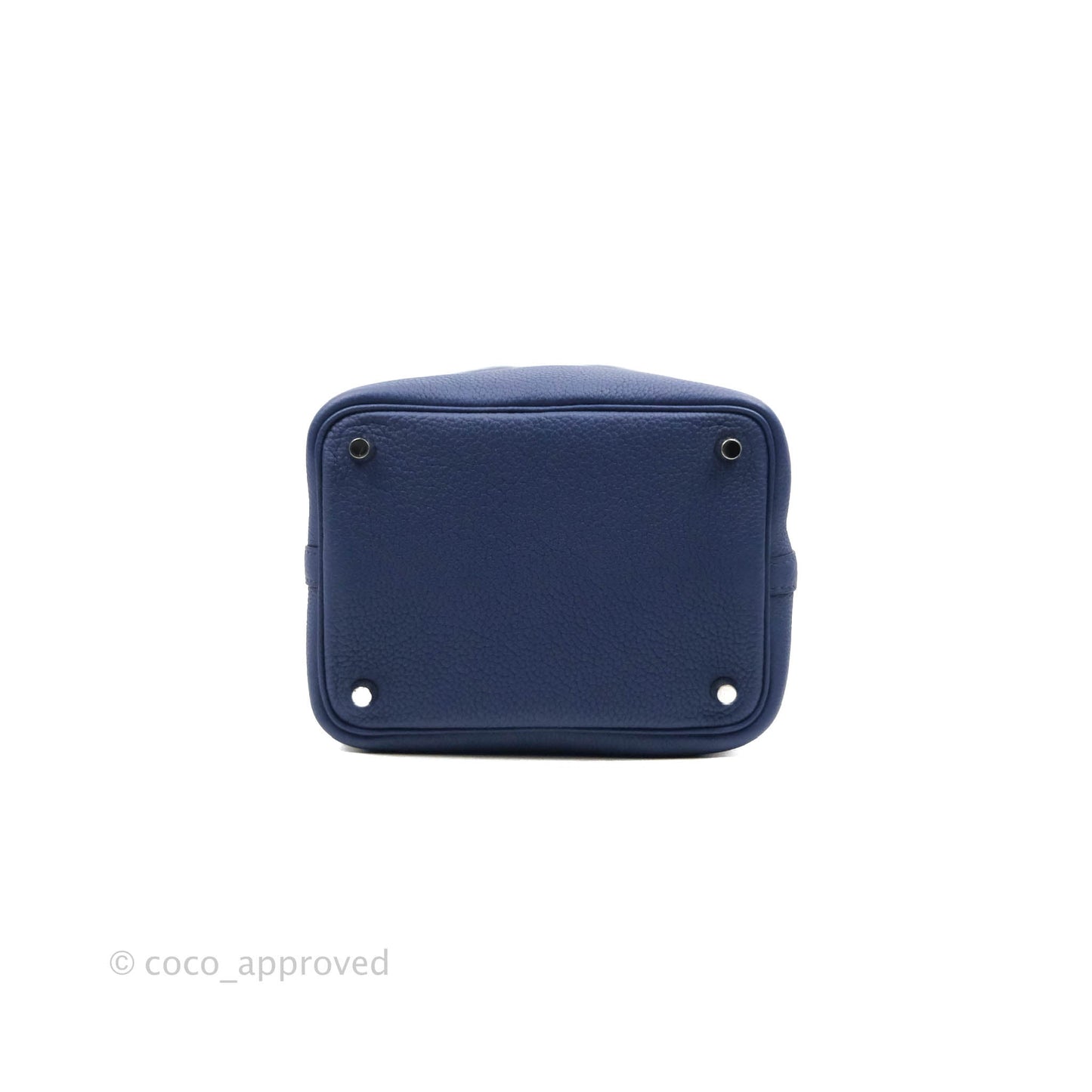 Hermès Picotin Lock 18 PM Bleu Saphir Clemence Palladium Hardware