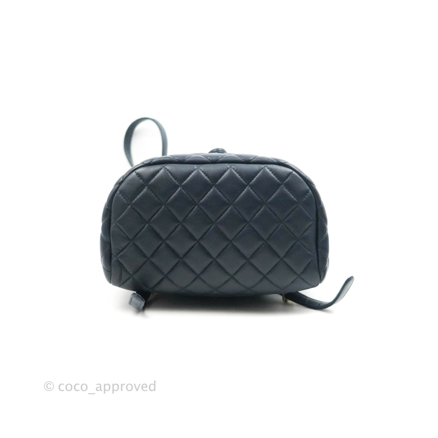 Chanel Small Quilted Urban Spirit Backpack Navy Gold Hardware