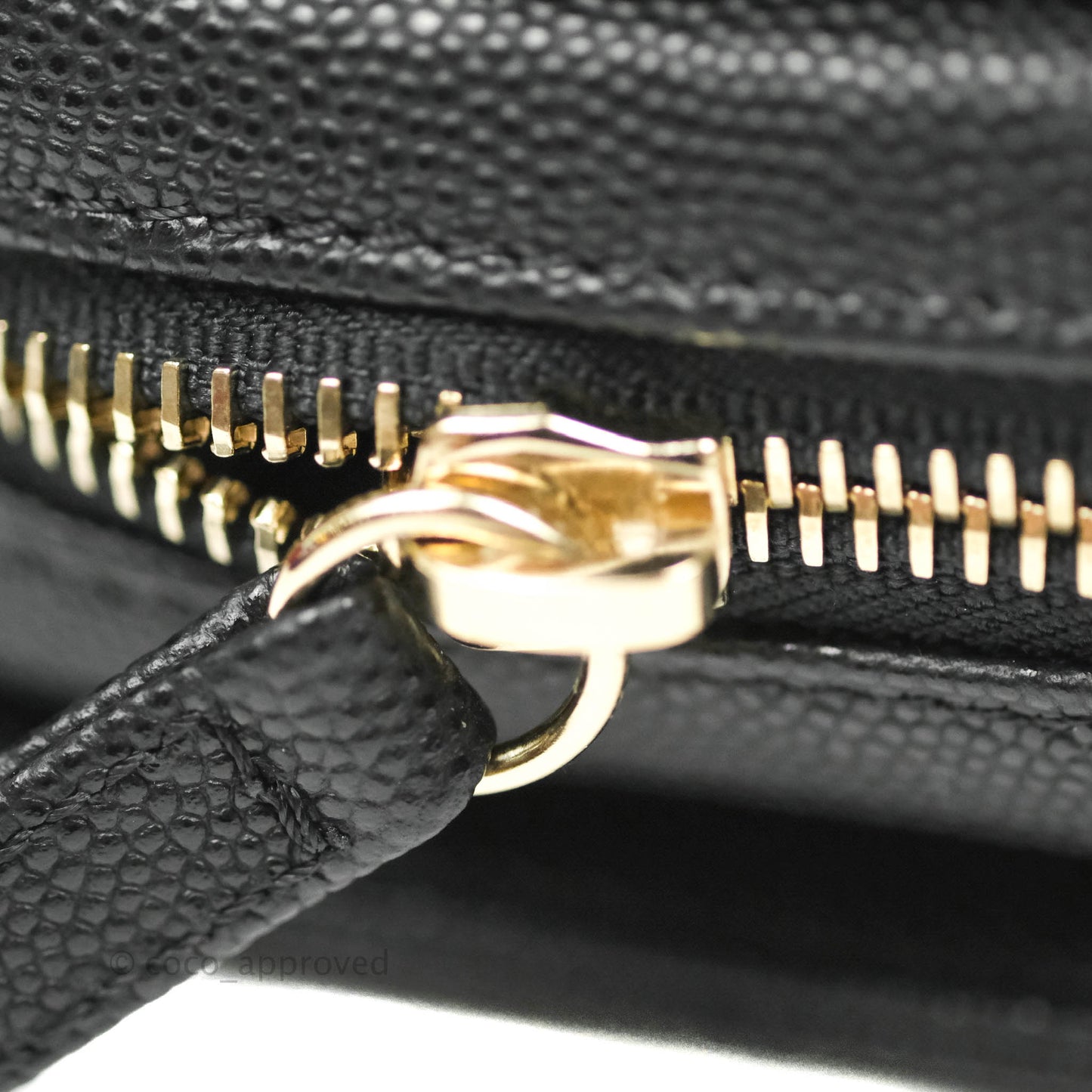 Chanel Quilted Like The Wallet Medium Flap Black Caviar Gold Hardware 22C