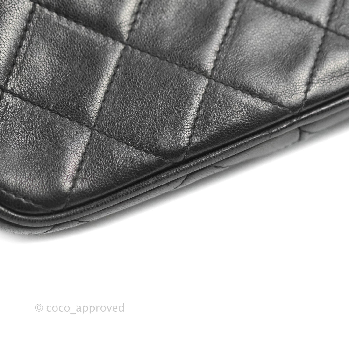 Chanel Vintage Small Camera Bag Black Lambskin Gold Hardware