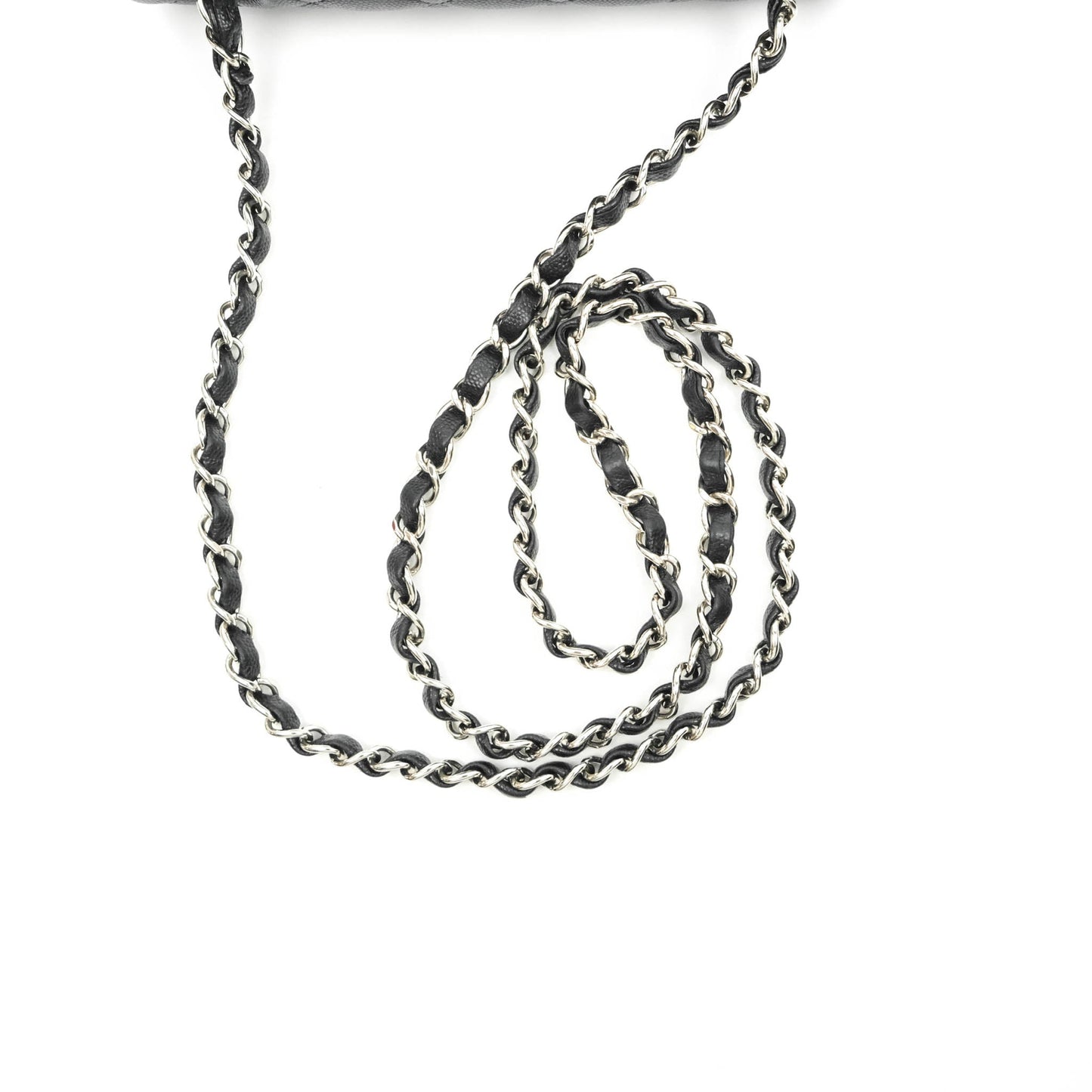 Chanel Classic Mini Rectangular Flap Black Caviar Silver Hardware