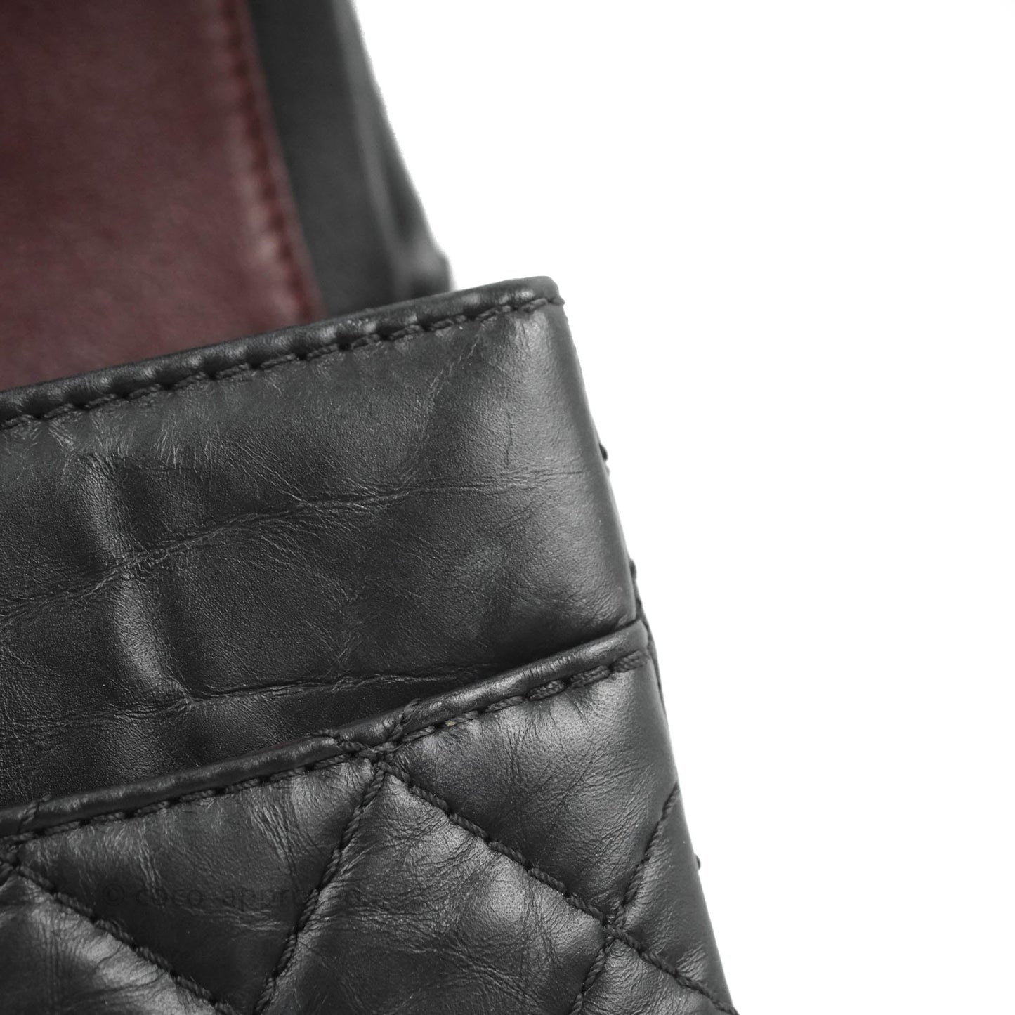 Chanel Reissue 225 Quilted Flap Black Aged Calfskin Aged Gold Hardware