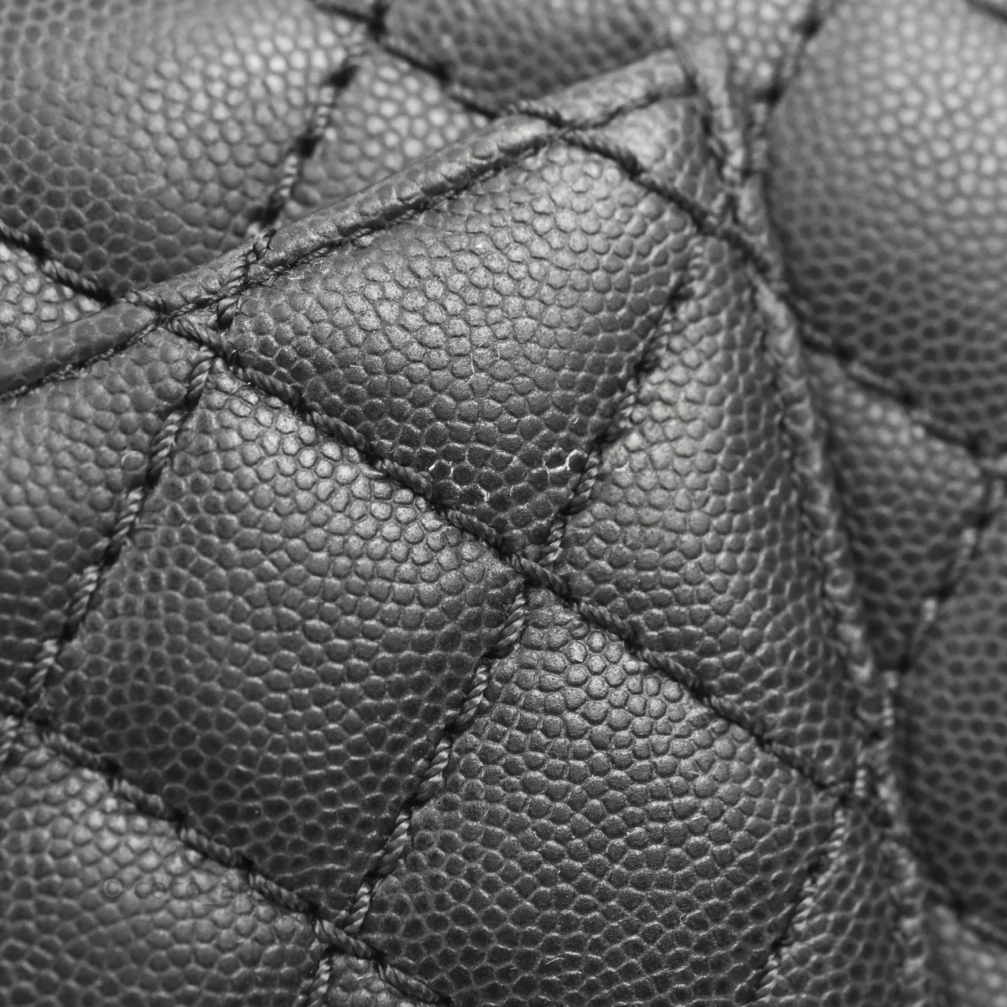 Chanel Quilted Mini Rectangular Dark Grey Caviar Ruthenium Hardware