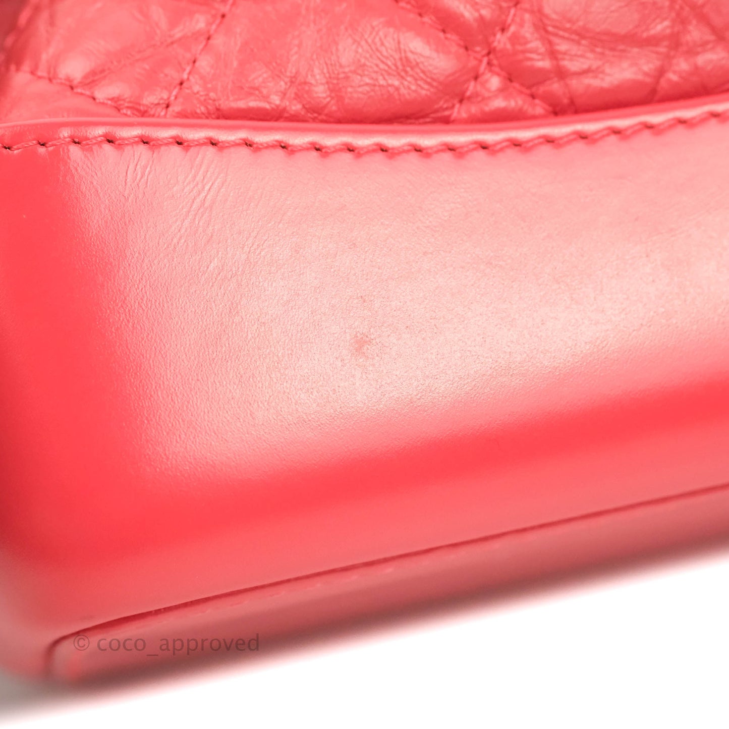 Chanel Small Gabrielle Backpack Dark Pink Aged Calfskin