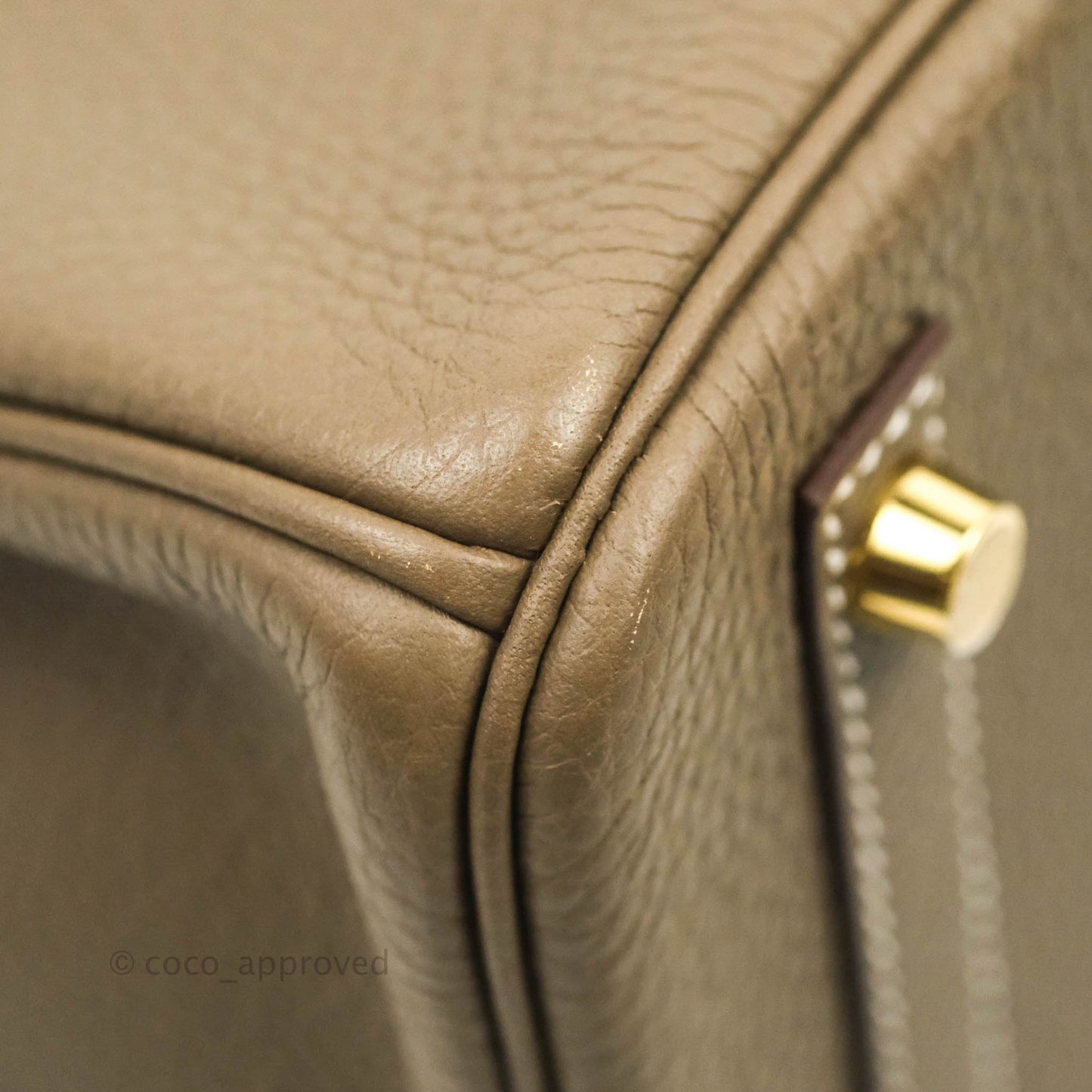 Hermès Birkin 30 Taurillon Clemence 18 Etoupe Gold Hardware