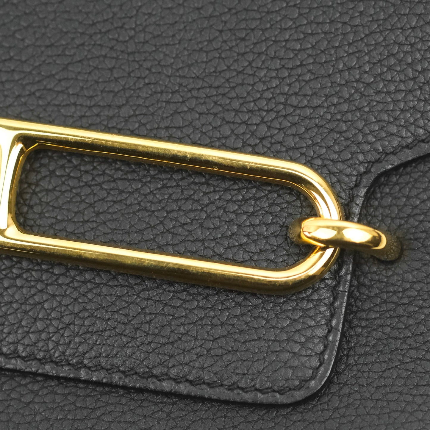 Hermès Roulis Mini 18 Black TM Gold Hardware