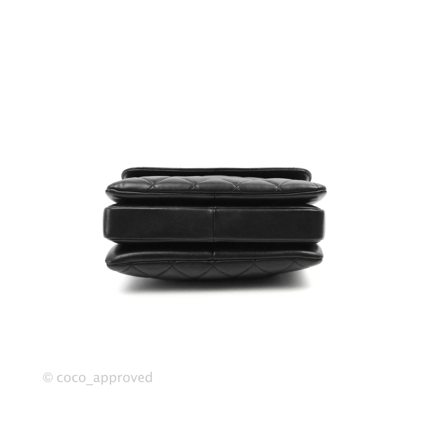 Chanel Small Trendy CC Black Lambskin Ruthenium Hardware