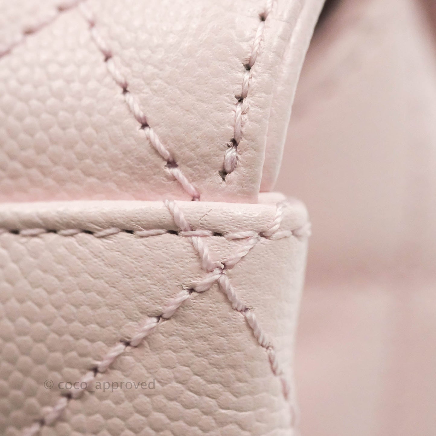 Chanel Small Coco Handle Light Pink Caviar Gold Hardware