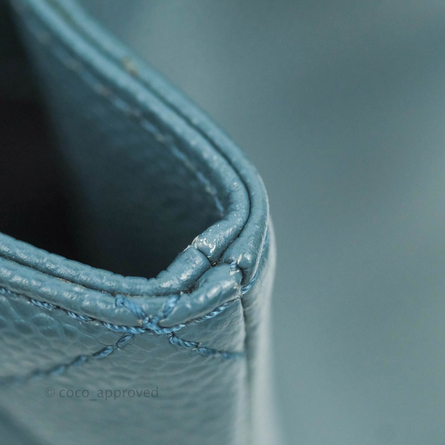 Chanel GST Blue Caviar Silver Hardware