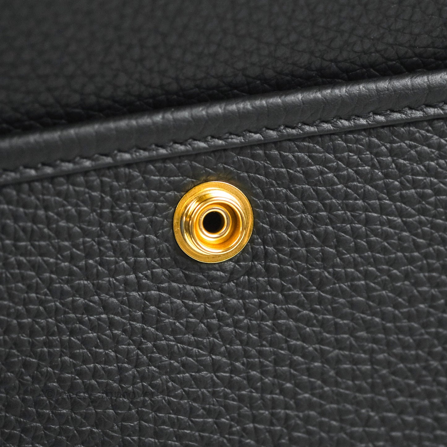 Hermes Evelyne III 29 Black Clemence Gold Hardware