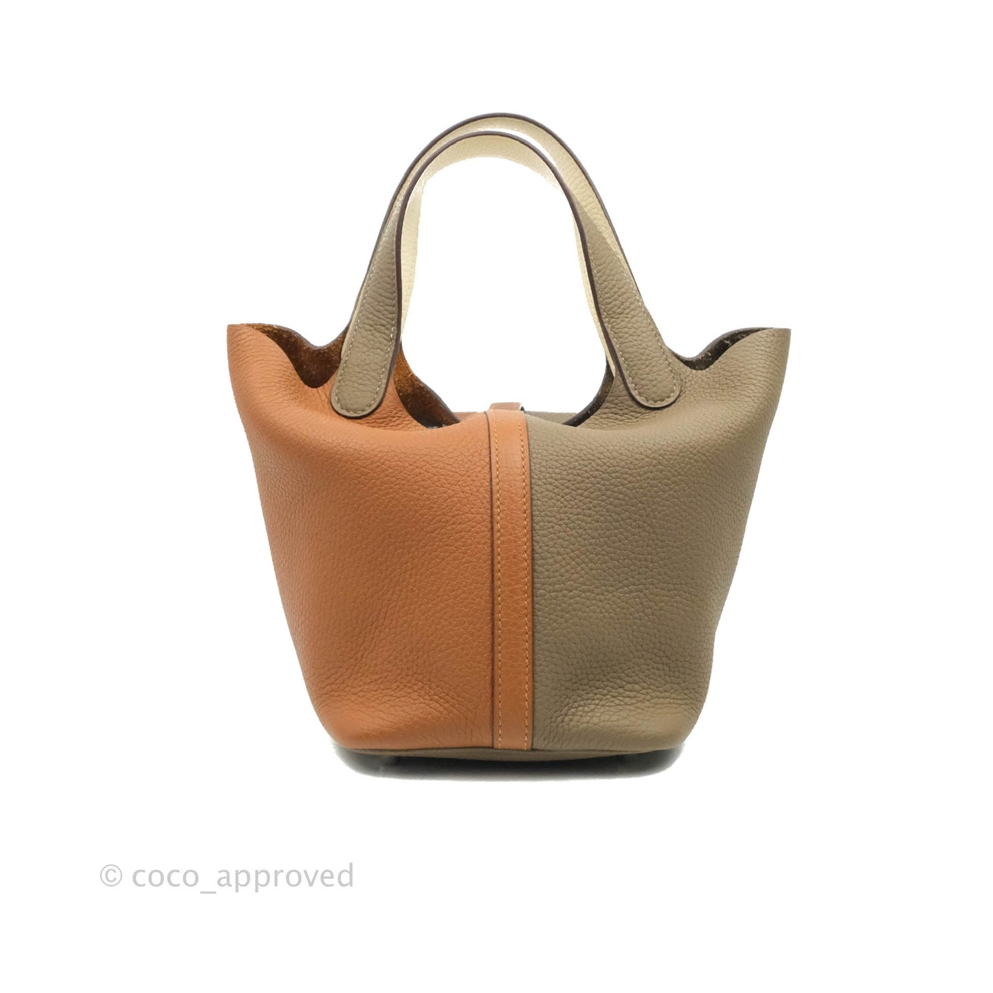Hermès Picotin Lock 18 Trio Colour Gold/Etoupe/Nata Silver Hardware