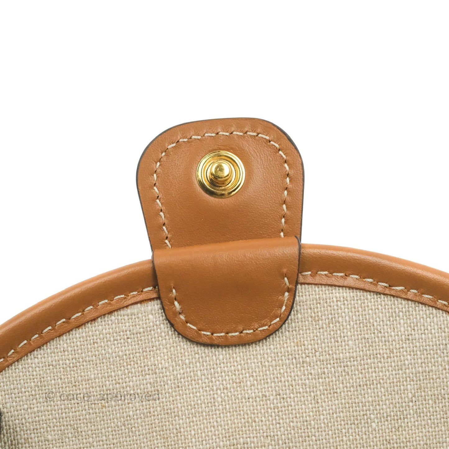 Celine Mini Besace in Navy Textile with Triomphe Embroidery Calfskin