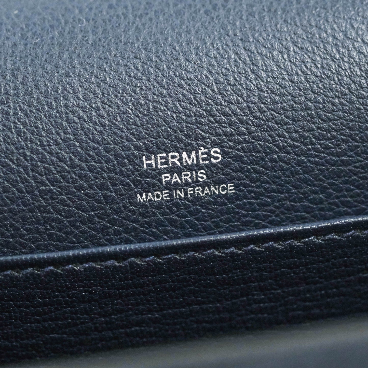 Hermès Roulis Mini 18 Bleu Nuit Evercolor Palladium Hardware