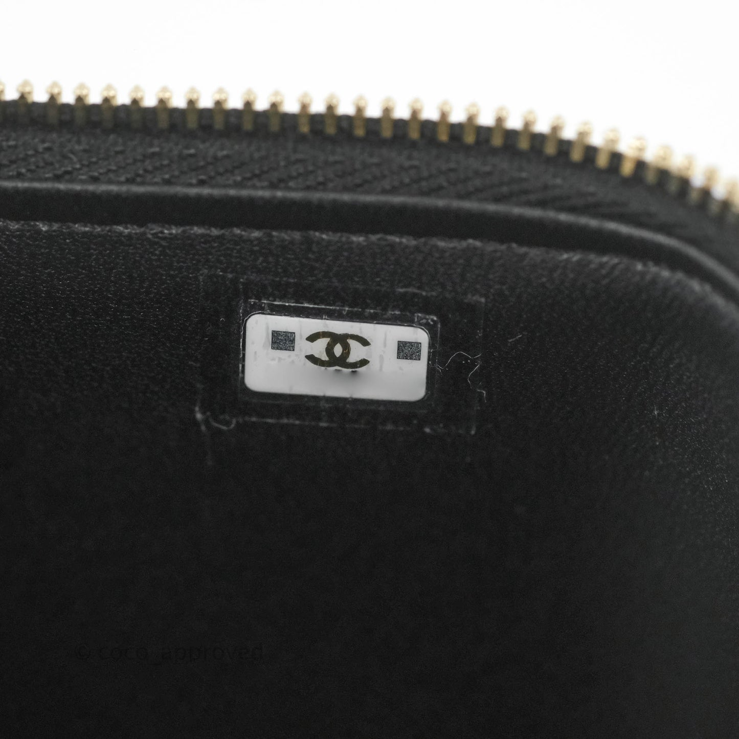 Chanel Vanity with Adjustable Chain Black Lambskin Aged Gold Hardware 22K