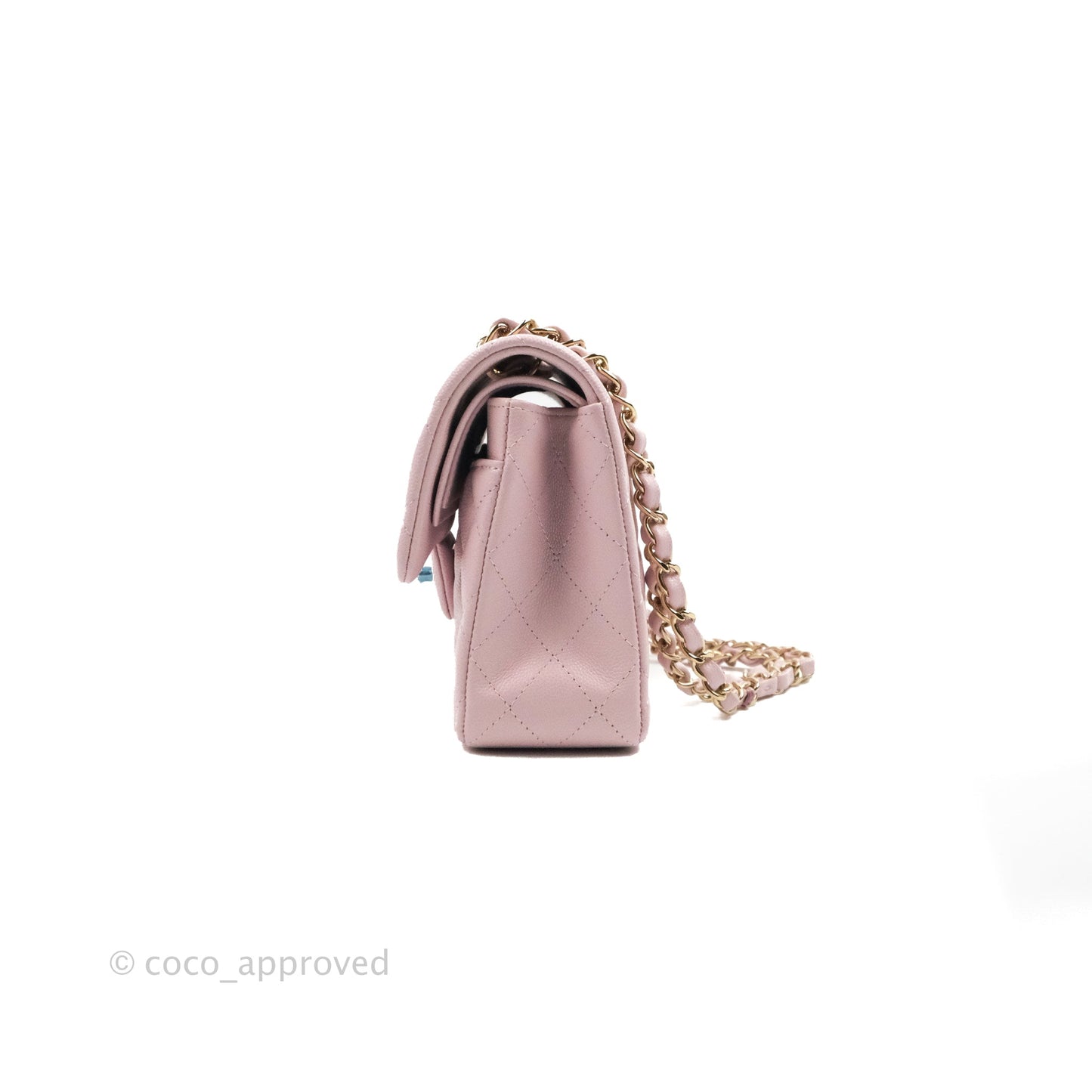 Chanel Classic Small S/M Flap Pink Caviar Gold Hardware