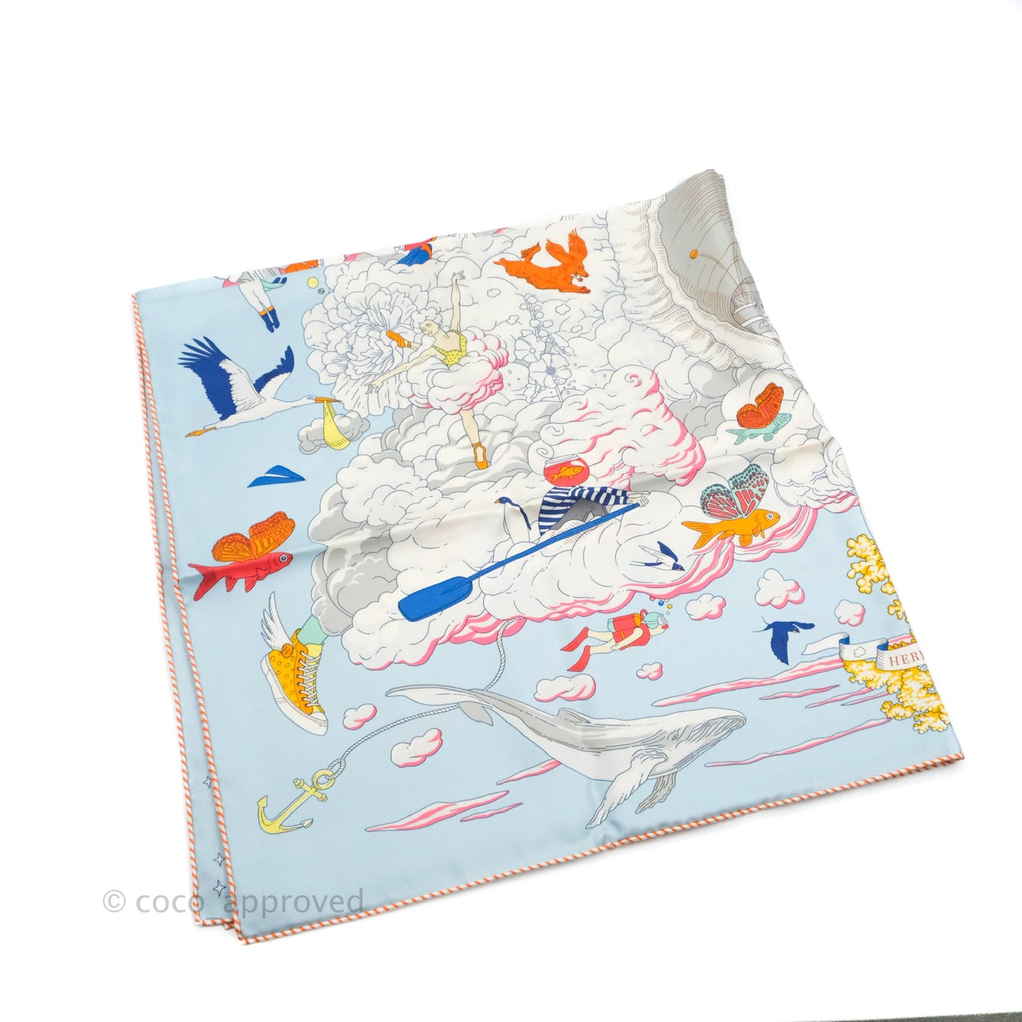Hermès Sur Mon Nuage Scarf 90