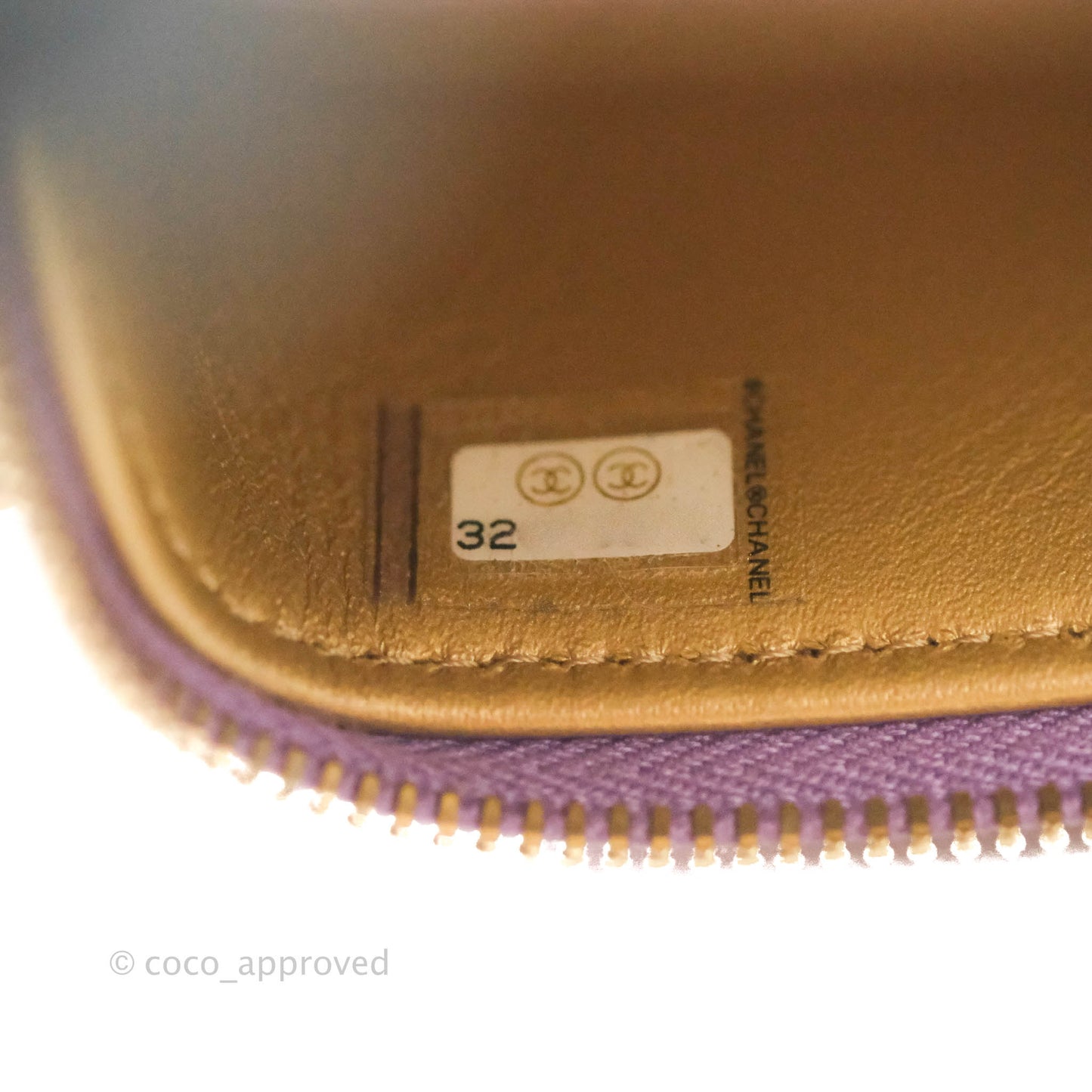 Chanel Classic Mini Pearl Crush Vanity With Chain Purple Lambskin Aged Gold Hardware