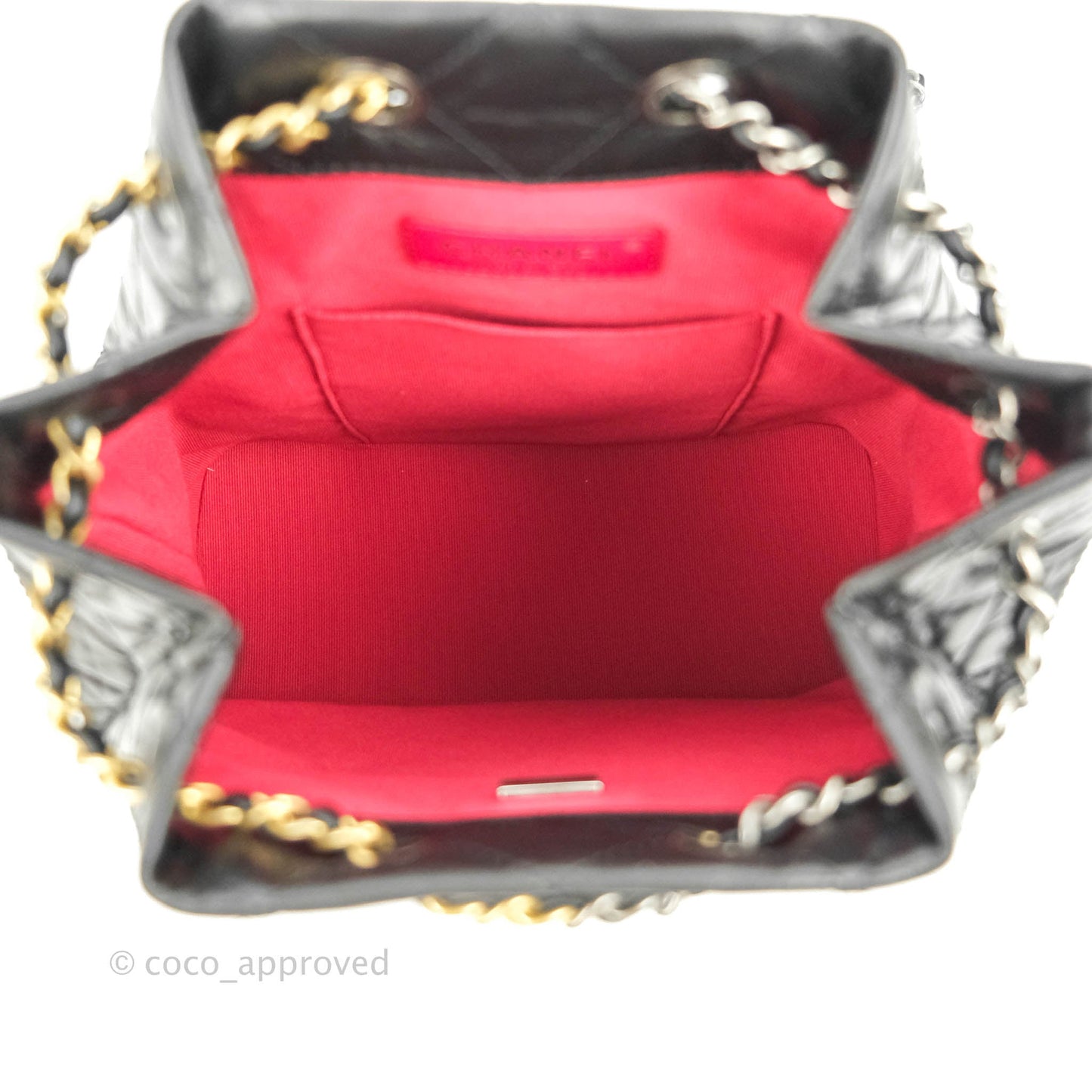 Chanel Small Gabrielle Backpack Black Aged Calfskin
