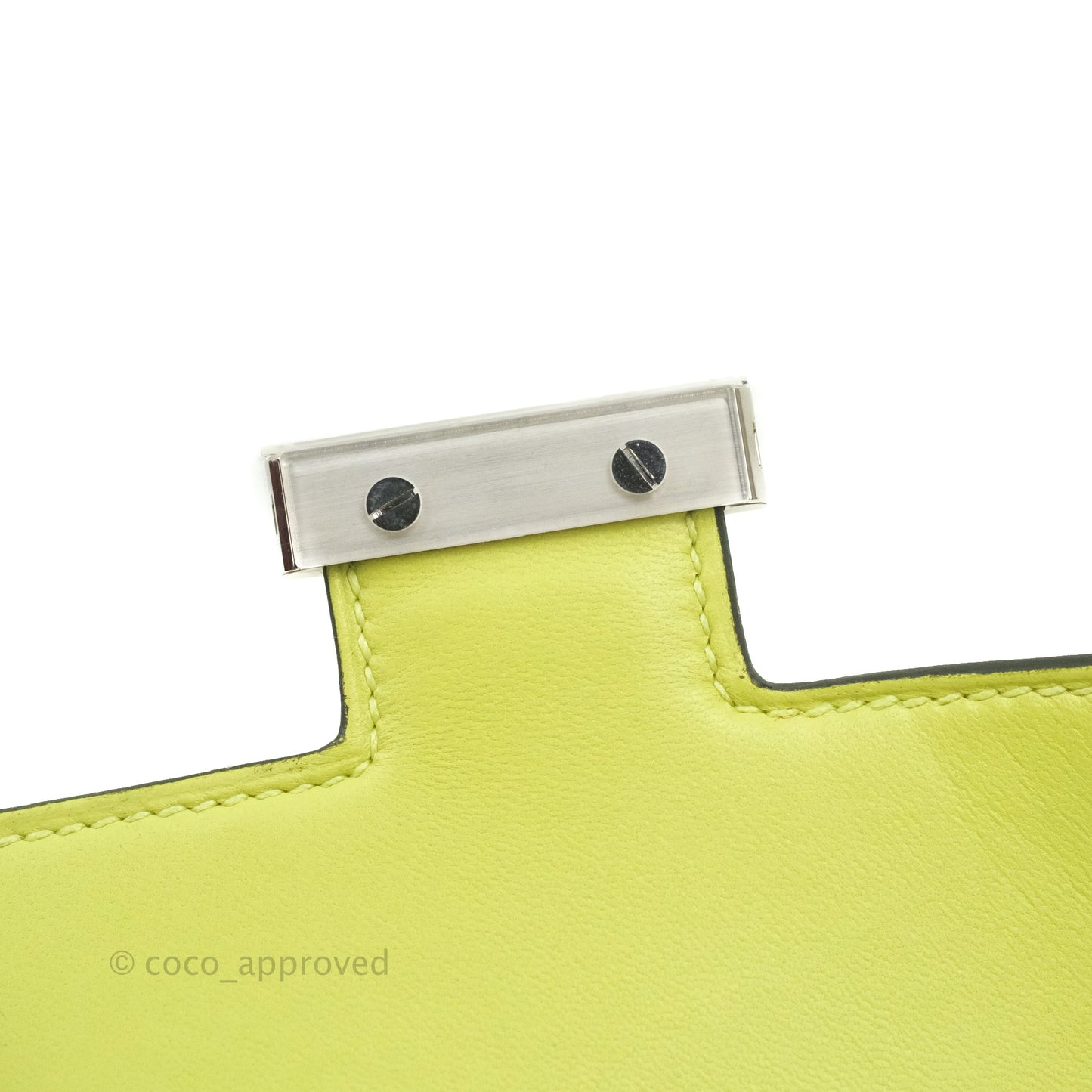 Hermès Constance Mini 18cm R9 Jaune Bourgeon Chevre Mysore Palladium Hardware