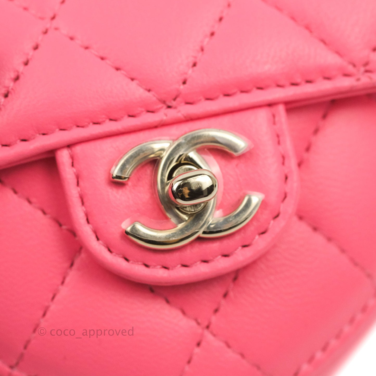 Chanel Mini Heart Belt Bag Pink Lambskin Gold Hardware 22S