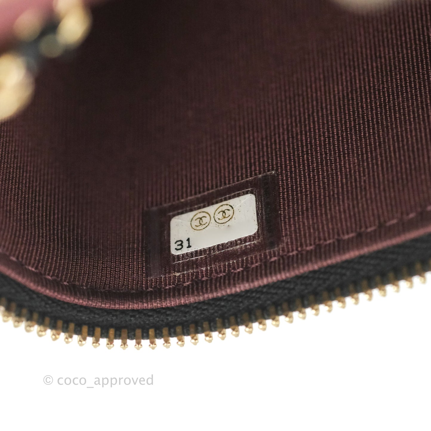 Chanel Mini Vanity With Chain Black Caviar Gold Hardware