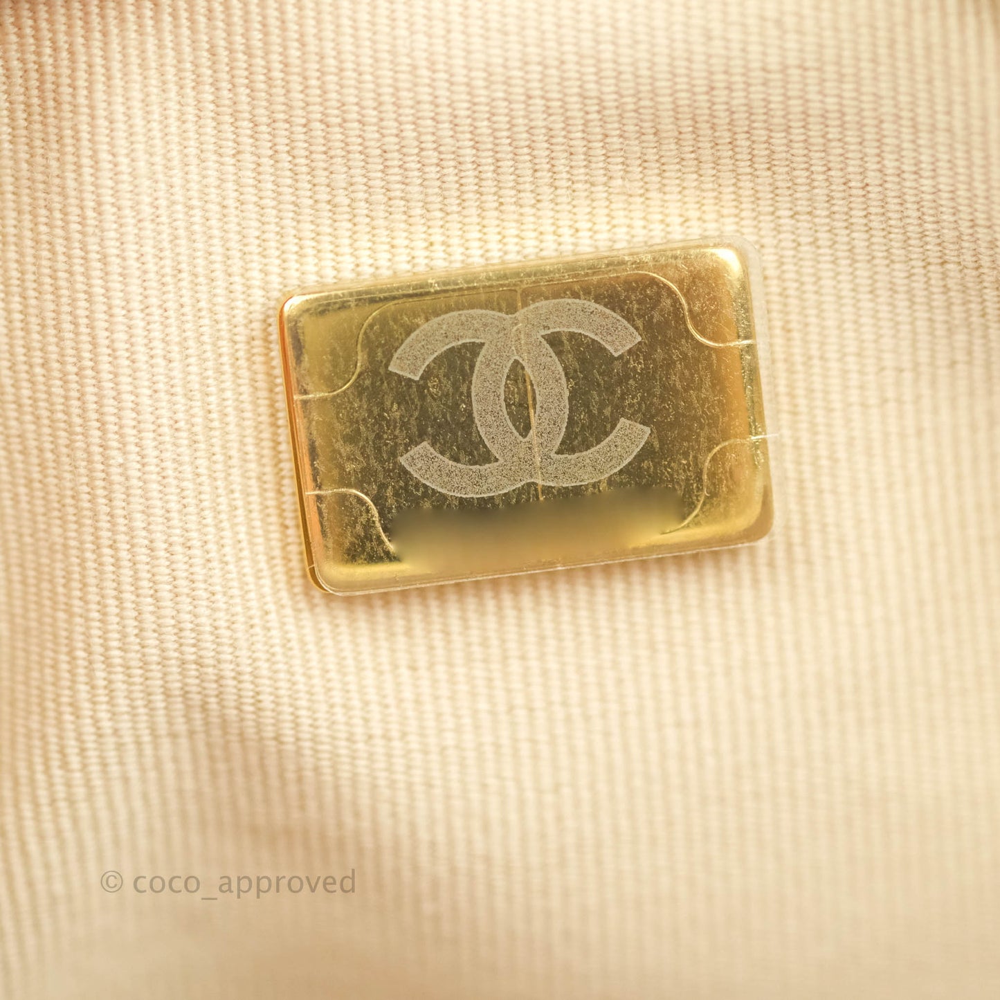 Chanel Melody Camera Bag White Caviar Gold Hardware 22S