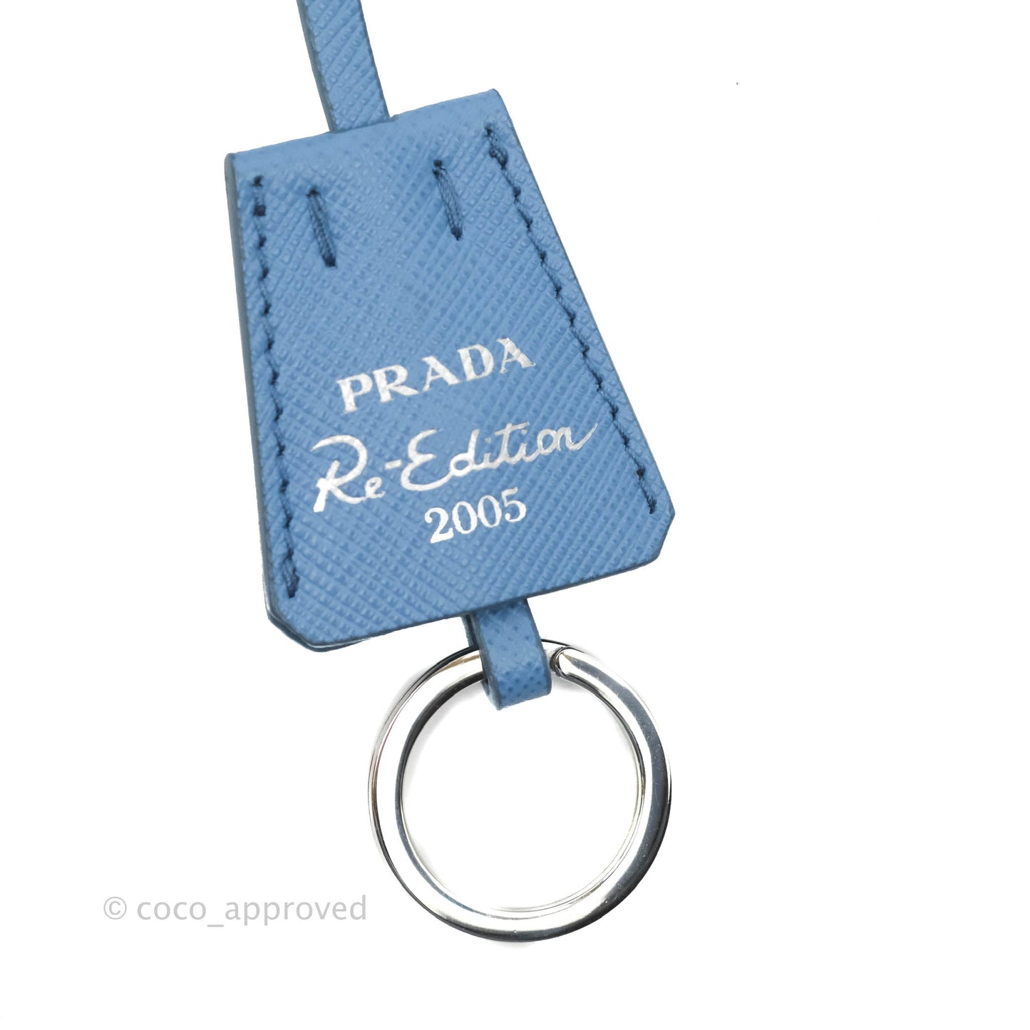 Prada Re-Edition 2005 Re-Nylon Mini Bag Blue Silver Hardware