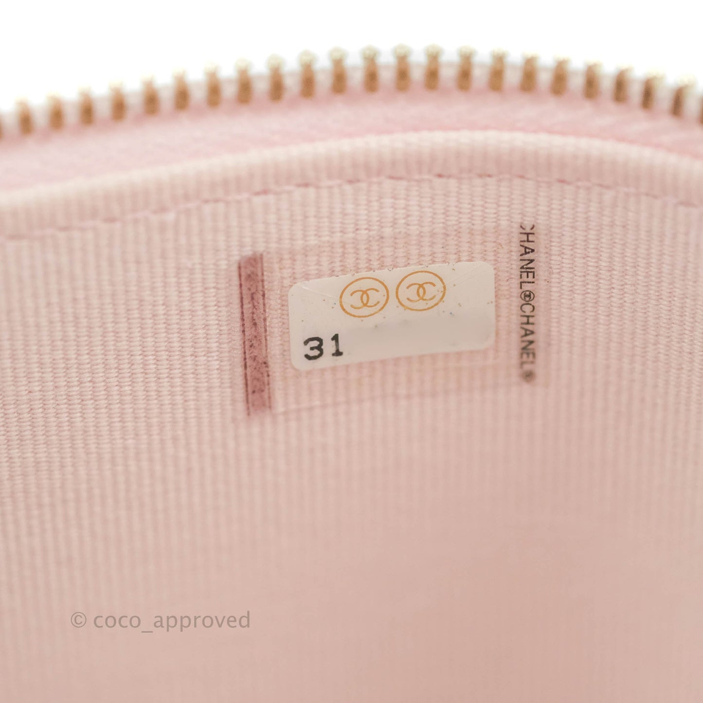 Chanel Top Handle Vanity with Chain Light Pink Lambskin Gold Hardware