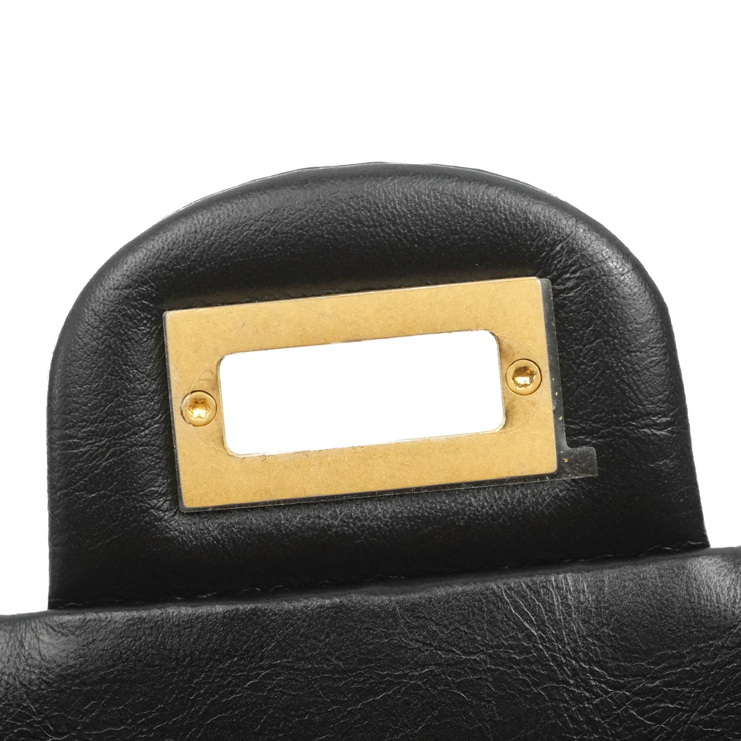 Chanel Mini Reissue 224 Black Aged Calfskin Aged Gold Hardware