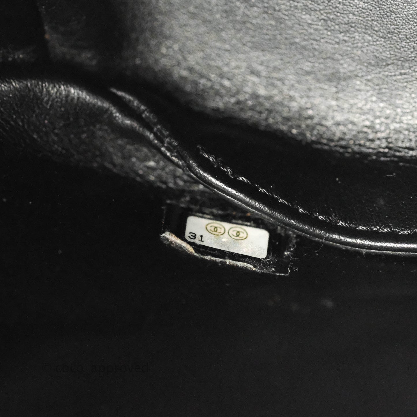 Chanel Small Entwined Chain Drawstring Bucket Bag Black Lambskin Age Gold Hardware