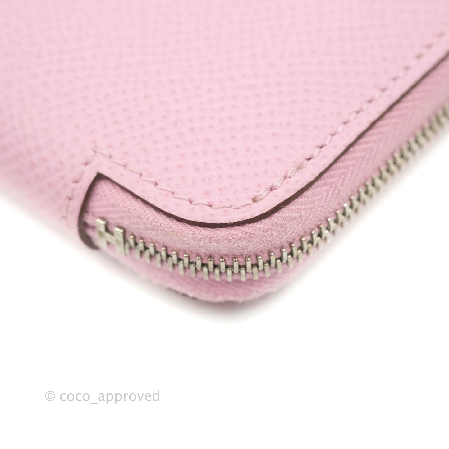Hermès Silk In Compact Wallet Pink Epsom