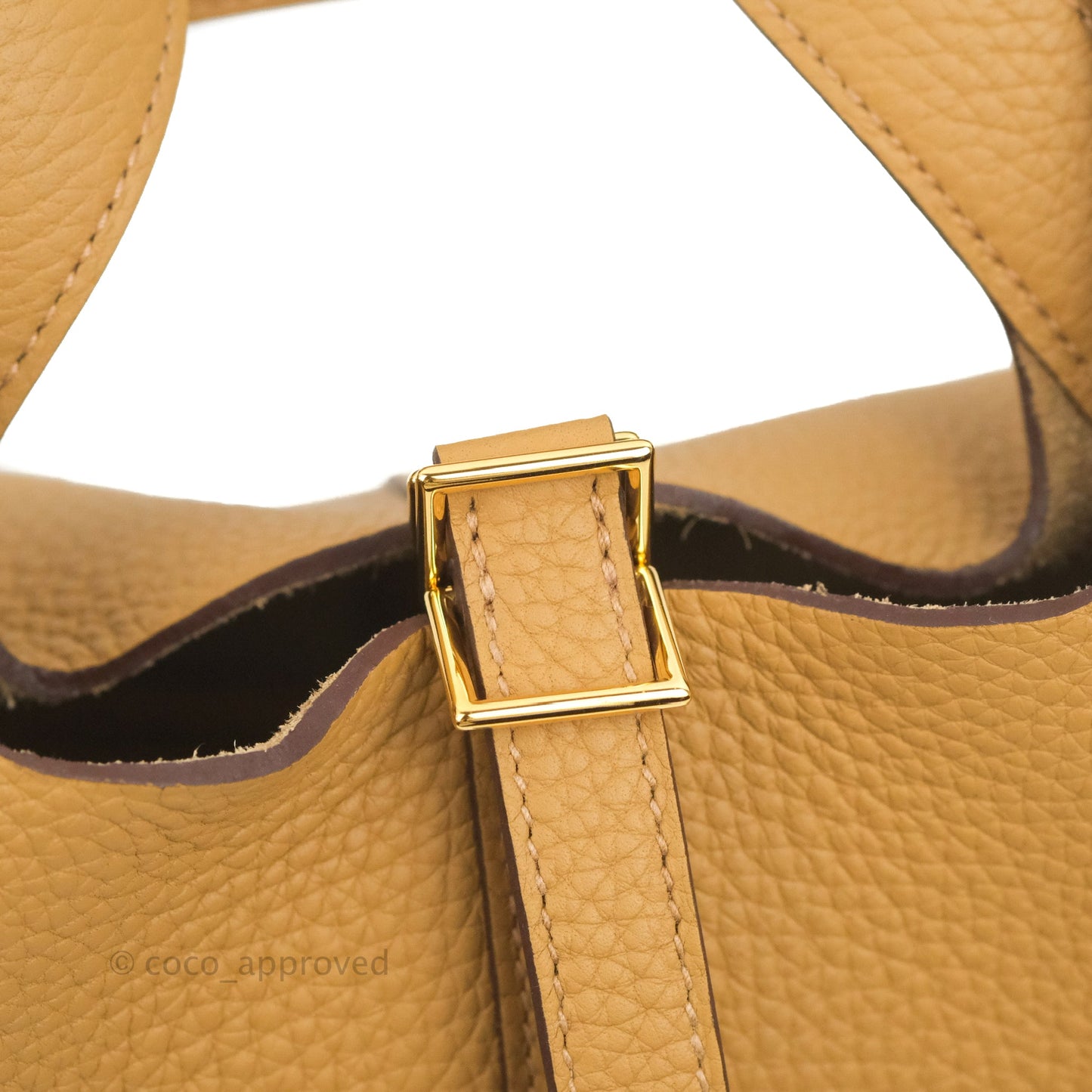 Hermès Picotin Lock 18 Clemence Biscuit 48 Gold Hardware