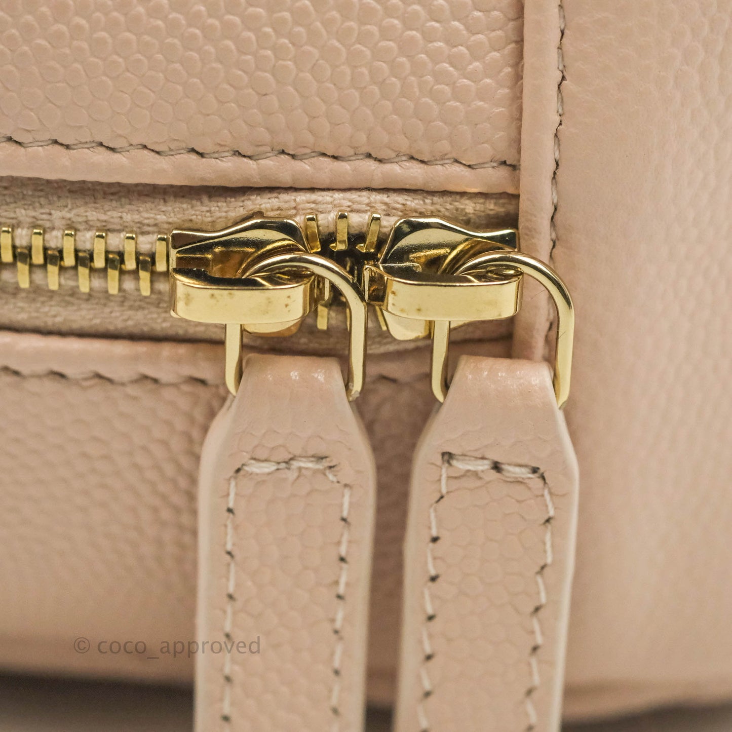Chanel Large Classic Pouch Light Pink Caviar Gold Hardware