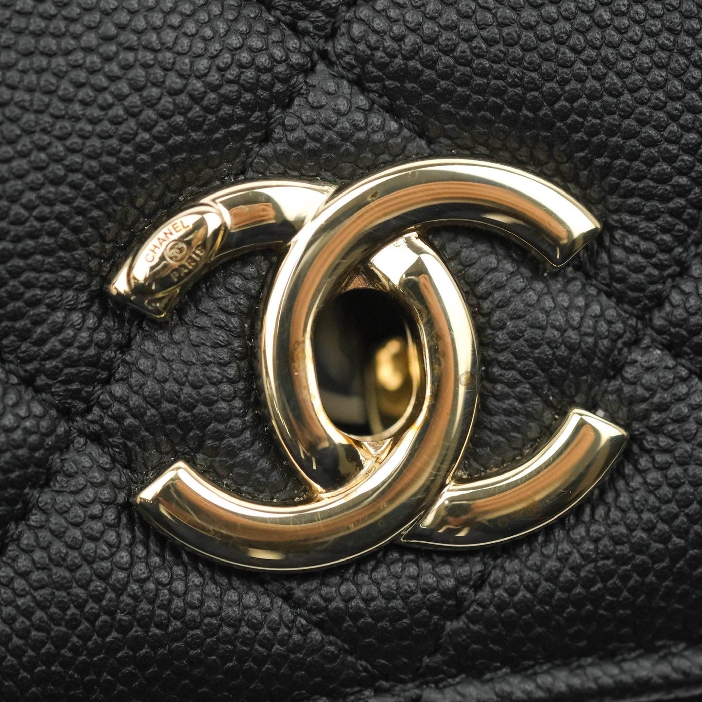 Chanel Quilted Medium Business Affinity Flap Black Caviar Gold Hardware