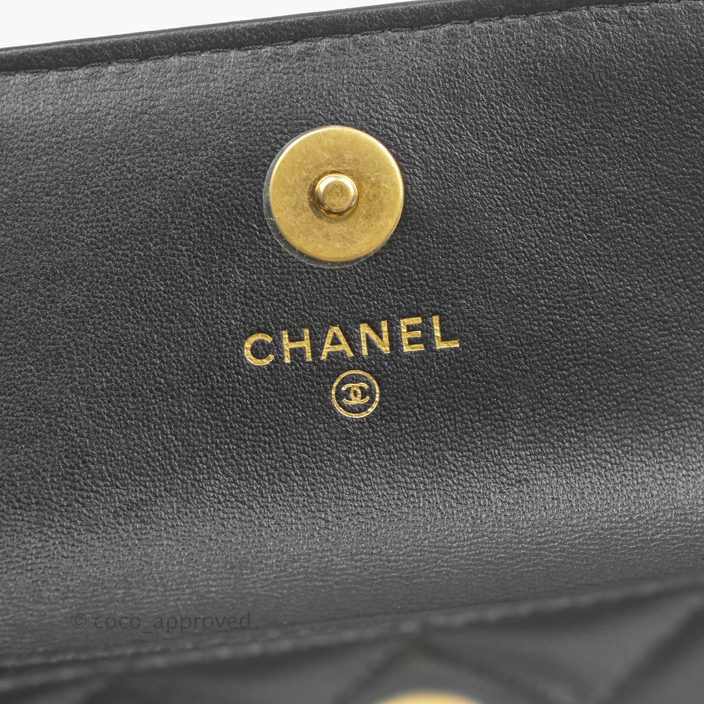 Chanel Mini Pearl Crush Clutch With Chain Belt Black Lambskin Aged Gold Hardware