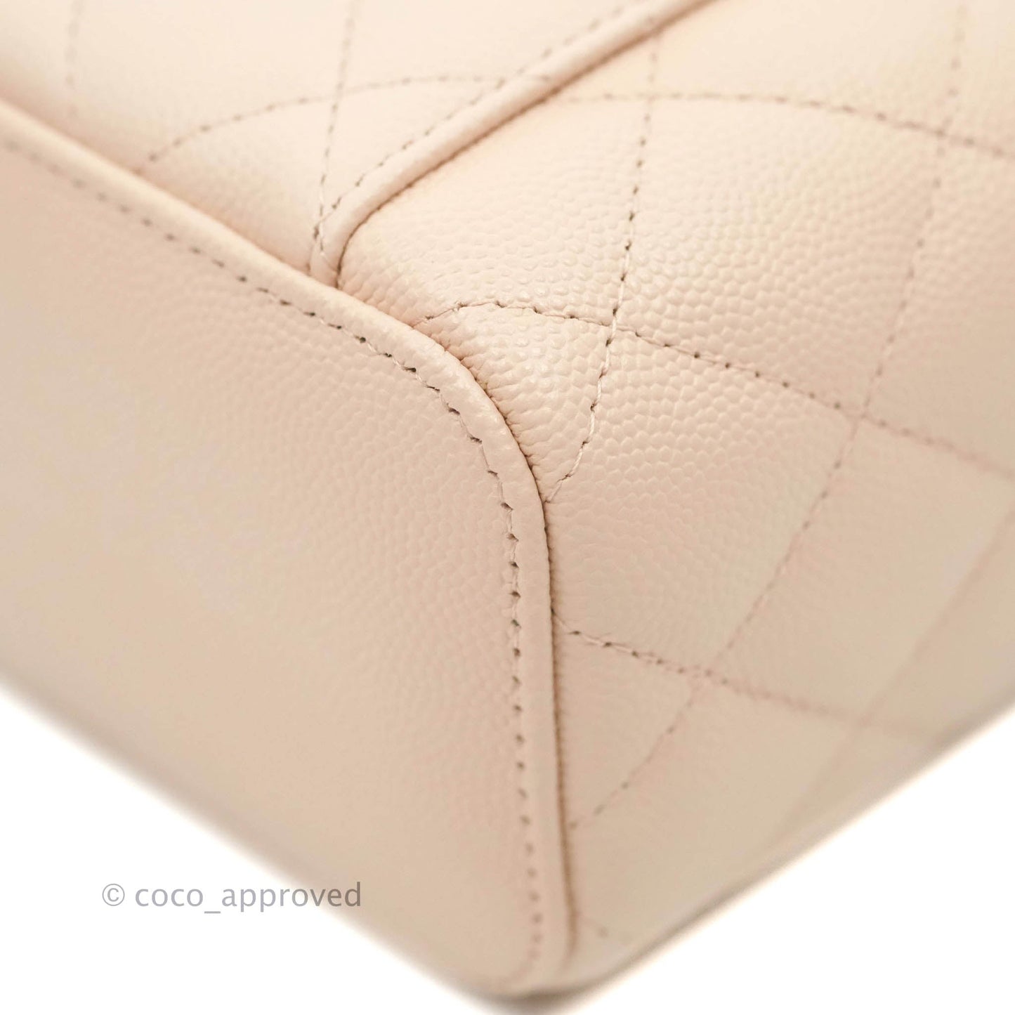 Chanel Classic Mini Vanity With Chain Light Pink Caviar Gold Hardware