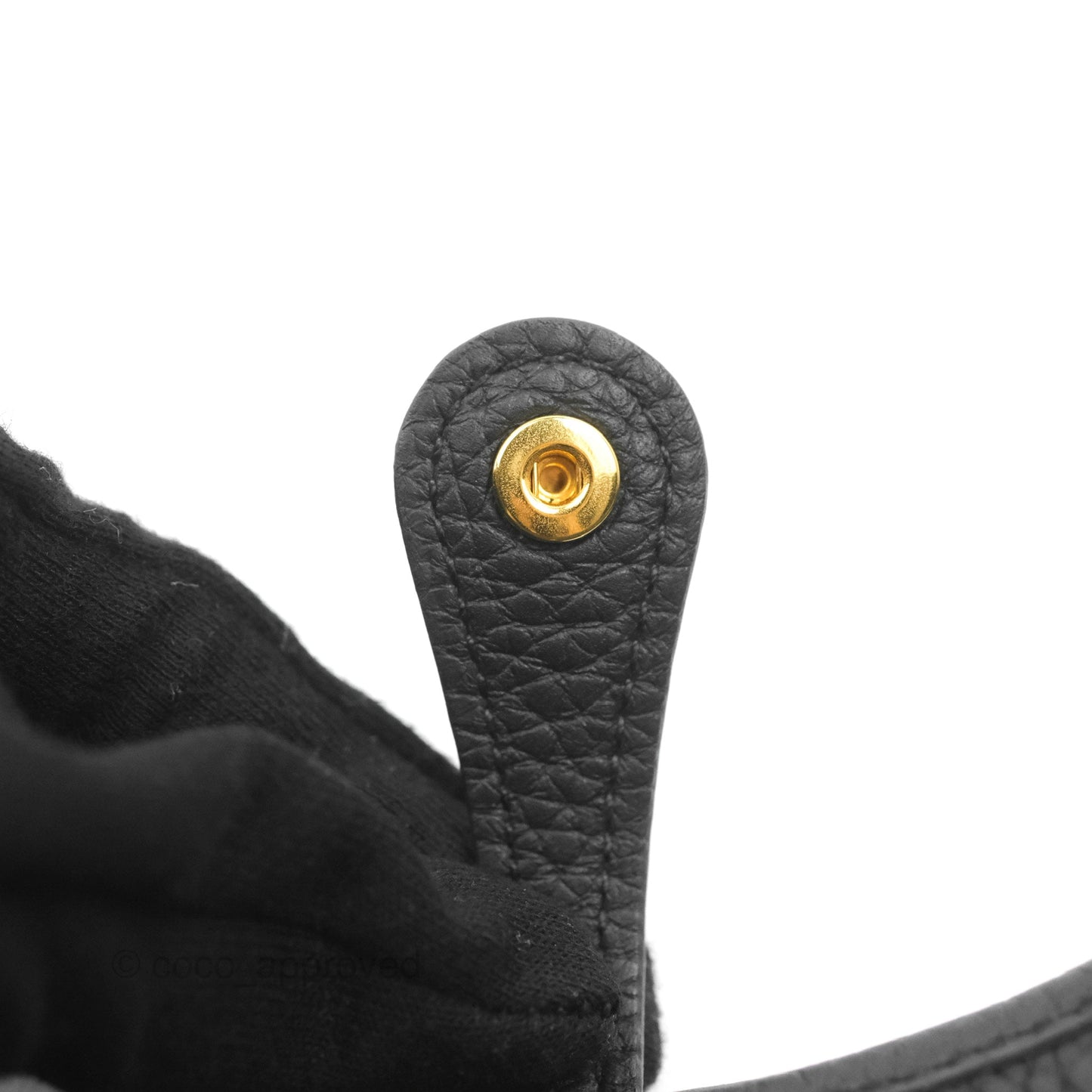Hermès Mini Evelyne 16 Black Clemence Gold Hardware