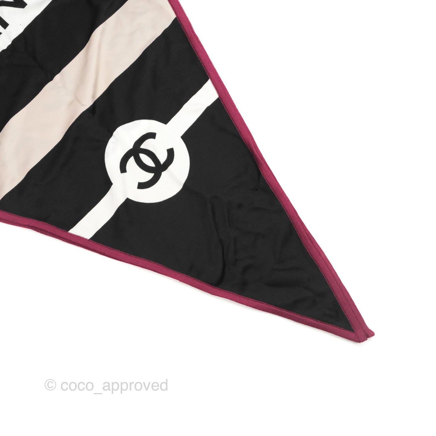 Chanel CC Logo Silk Scarf Multi-colour