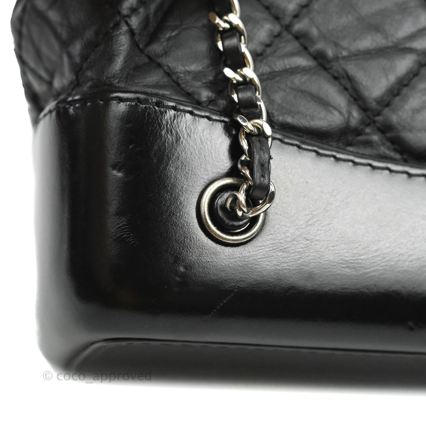 Chanel Small Gabrielle Backpack Black Aged Calfskin