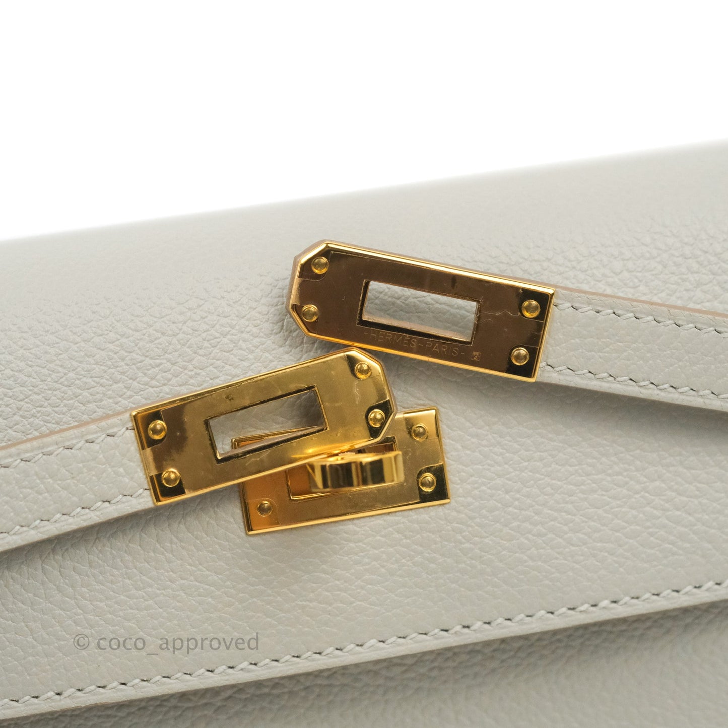 Hermès Kelly Danse II Bag Gris Perle 80 Evercolor Gold Hardware