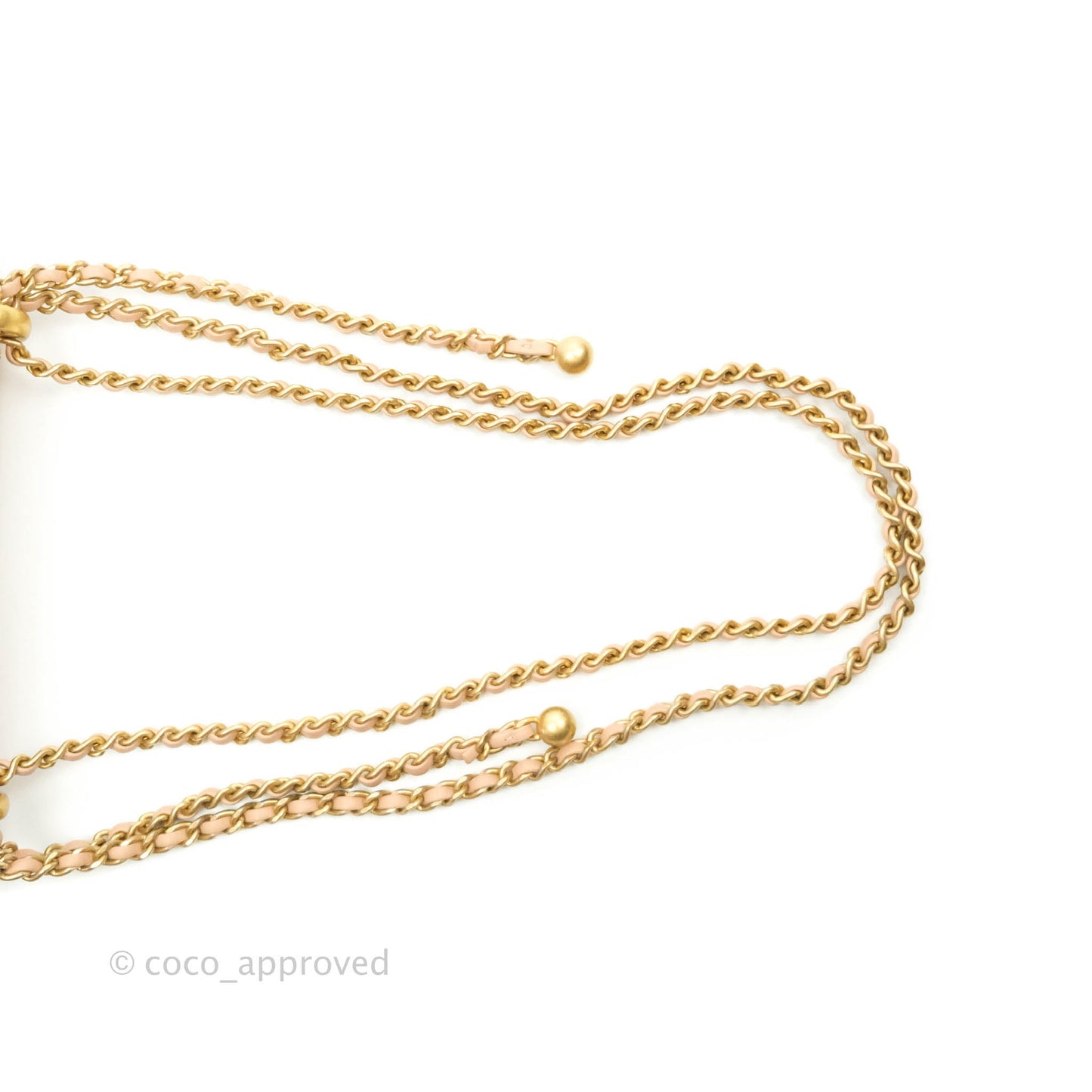 Chanel Quilted Mini Perfect Fit Adjustable Beige Calfskin Gold Hardware 21A