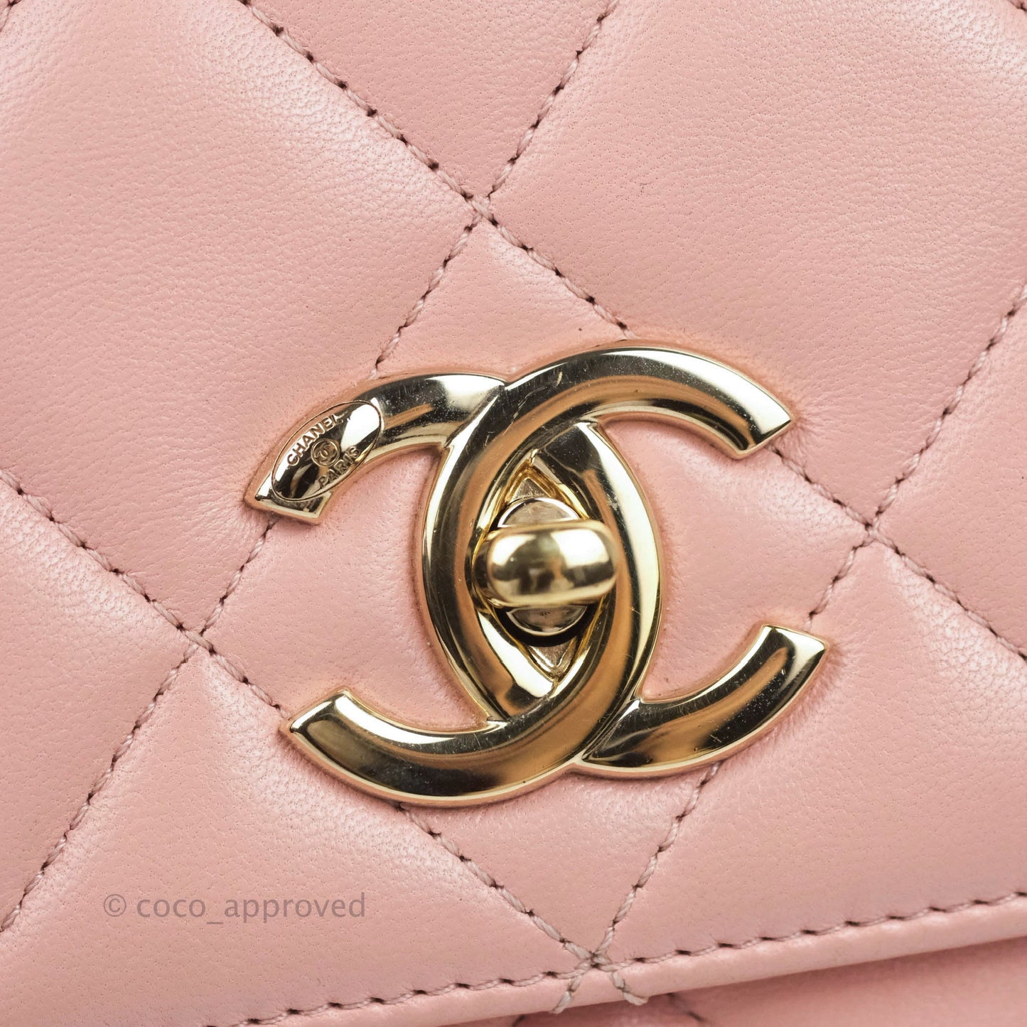 Chanel Small Trendy CC Pink Lambskin Gold Hardware