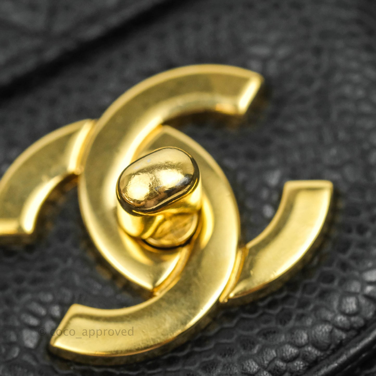 Chanel Jumbo Single Flap Black Caviar Gold Hardware⁣⁣