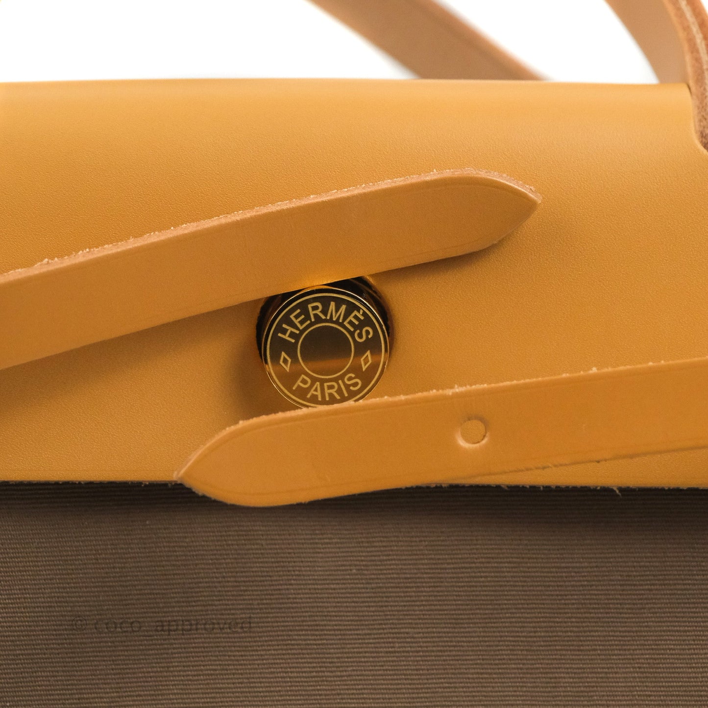 Hermès Herbag Retourne Zip 31 Etoupe-Dune/ Naturel Sable Canvas Gold Hardware