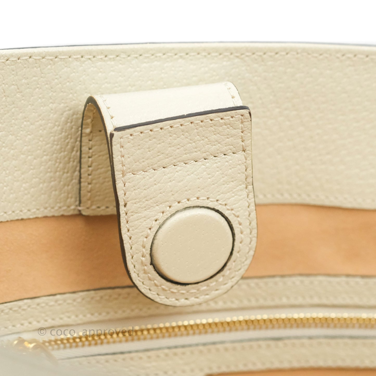 Gucci Ophidia Medium Tote With Web GG Supreme Canvas Beige Ebony