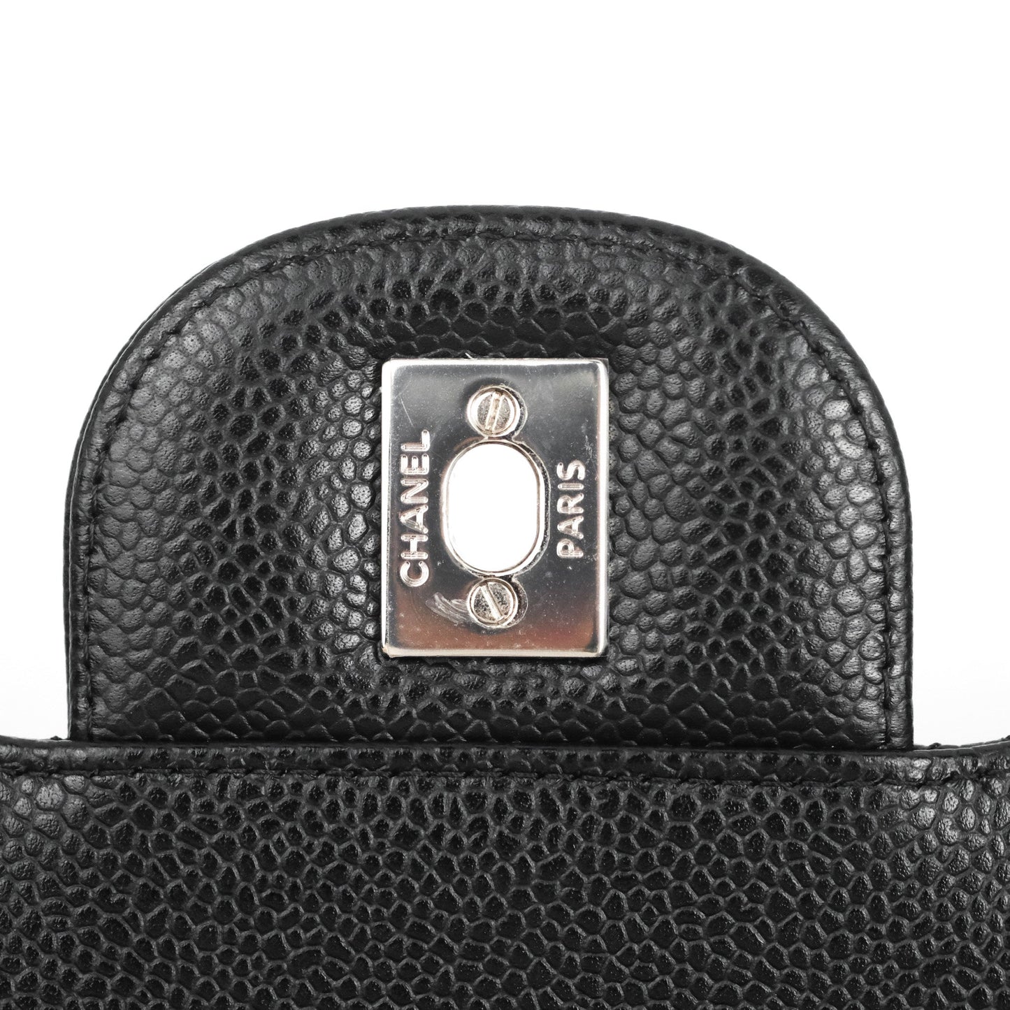 Chanel Jumbo Double Flap Black Caviar Silver Hardware⁣⁣